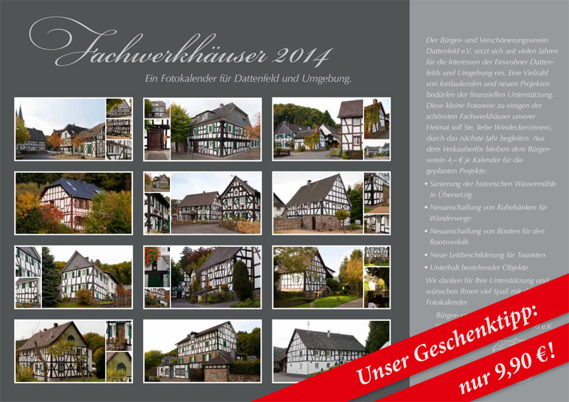 Bildkalender 2014 des BV Dattenfeld ab sofort erhältlich