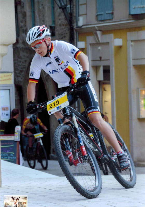 Pepe Rahl in den Bund Deutscher Radfahrer-Mountainbike-Jugendkader 2014 berufen
