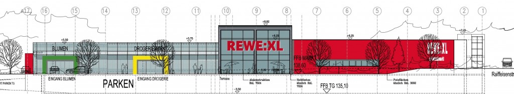 Rewe XL in Rosbach nimmt Formen an