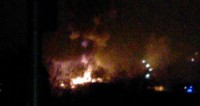 Großbrand mehrerer Lagerhallen in Roth [Update]