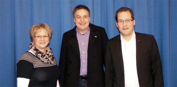 2. stellvertretende Bürgermeisterin Ulrike Kachel, Bürgermeister Hans-Christian Lehmann  und 1. Stellvertretender Bürgermeister Daniel Stenger (v.l.n.r.)