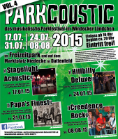 PARKCOUSTIC 2015 im Freizeitpark Dattenfeld – Wieder fast 400 begeisterte Besucher beim Konzert am 24.7.15