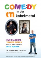 Comedy in der kabelmetal: Duo Diagonal, Volker Diefes + Nito Torres