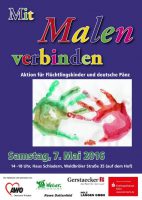 Mit Malen verbinden – Mal-Aktion für Flüchtlingskinder und deutsche Pänz