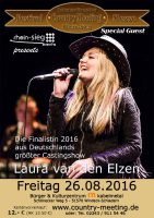 Laura van den Elzen – Finalistin 2016 aus Deutschlands größter Castingshow – singt beim Country Meeting in Windeck