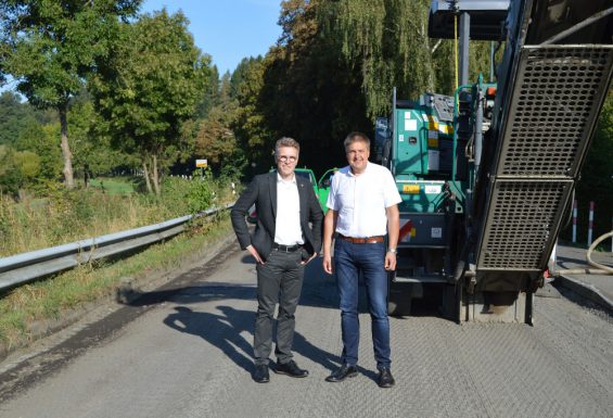 MdL Dirk Schlömer und Bürgermeister Hans-Christian Lehmann