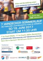 Anmeldung zum 7. Windecker-Sommerlauf am Sonntag 18.06. 2017 ab sofort möglich