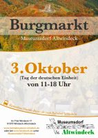 25. Jubiläums-Burg- und Handwerkermarkt im Museumsdorf Altwindeck am 03.10.2017