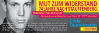 „Mut zum Widerstand – 74 Jahre nach Stauffenberg“  FDP Windeck und FDP Altenkirchen bieten erlebte Geschichte