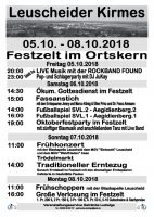 Leuscheider Kirmes mit Erntezug vom 05.10.2018 – 08.10.2018