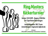 „Ring Masters“ Kickerturnier – Erst kickern, dann feiern!