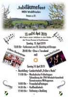 Jubiläumsfest MGV Waldfrieden Irsen e.V. am 13. + 14.04.2019