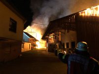 Großeinsatz in Mauel – Bauernhof in Flammen