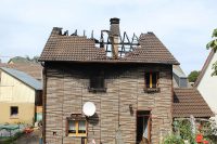 Brand eines Einfamilienhauses in Dreisel