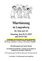 Martinszug in Langenberg für Jung und Alt Samstag, den 09.11.2019