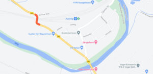 Brückeninstandsetzung: Hammerstraße (B 256) in Au nachts gesperrt