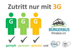 Bürgerbus Windeck e. V. – 3G-Regel