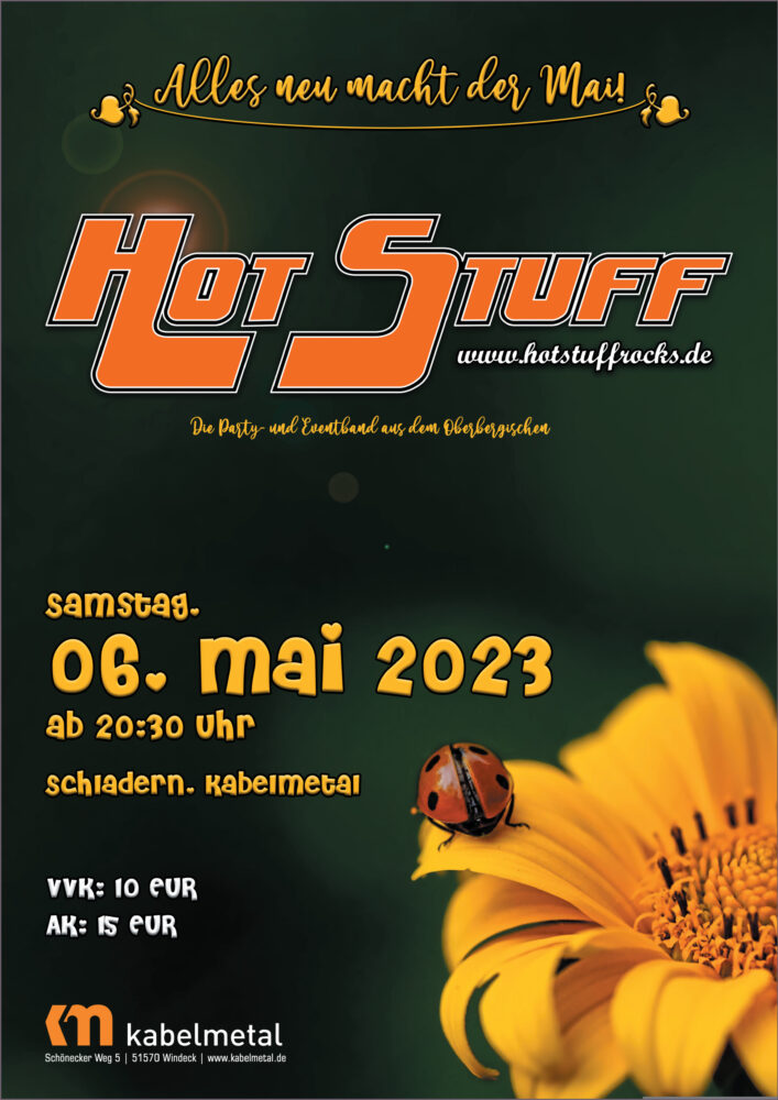 „Hot Stuff“ – Konzert 06. Mai 2023 bei kabelmetal