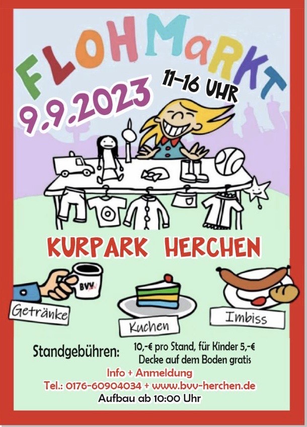 Flohmarkt in Herchen am 09.09.2023