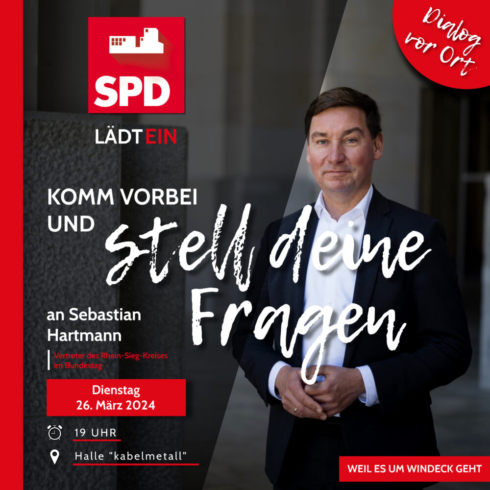 SPD Windeck lädt ein: „Dialog vor Ort“ mit Sebstian Hartmann