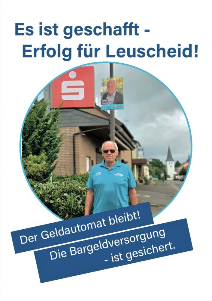 CDU Windeck: Erfolg für Leuscheid – Geldautomat bleibt! 