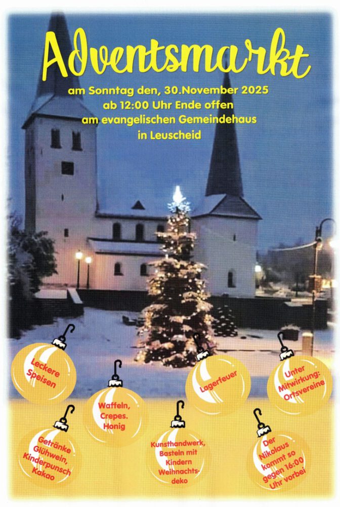 Bürger- und Verschönerungsverein Leuscheider Land e.V.: 3. Adventsmarkt in Leuscheid